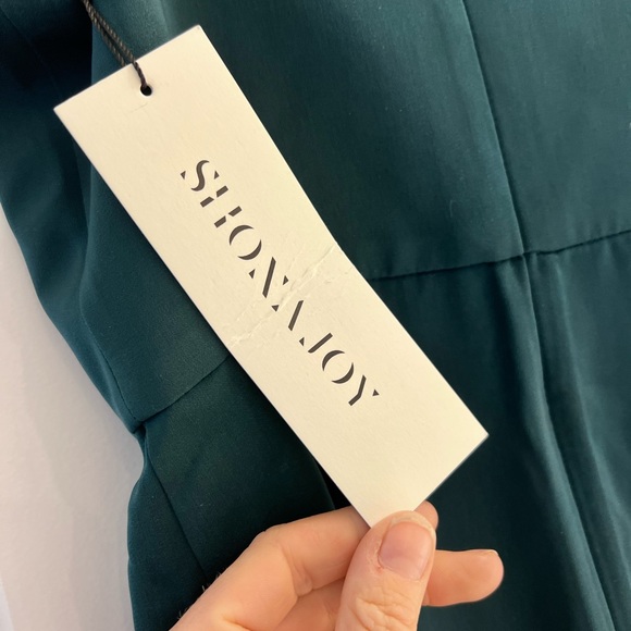 Shona Joy Cocktail Draped Dress, NWT - Size US 4, Colour Seaweed - Picture 11 of 11